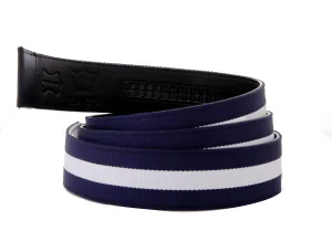 1.5" Canvas Blue/White Strap
