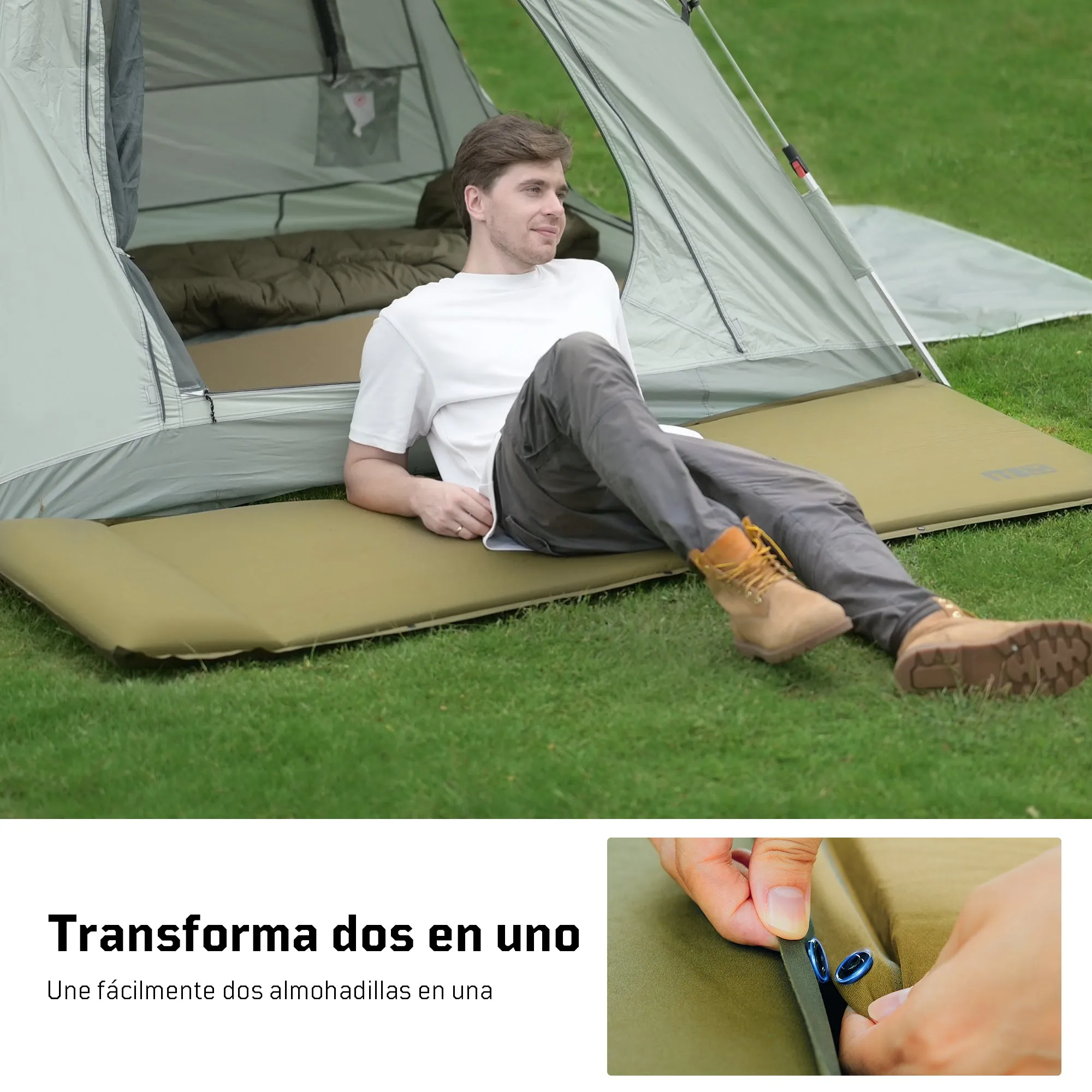 1TG Tactical Memory Foam Self-Inflating Sleeping Pad