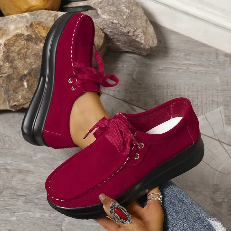 2025 Lace-Up Thick-Soled Casual Shoes