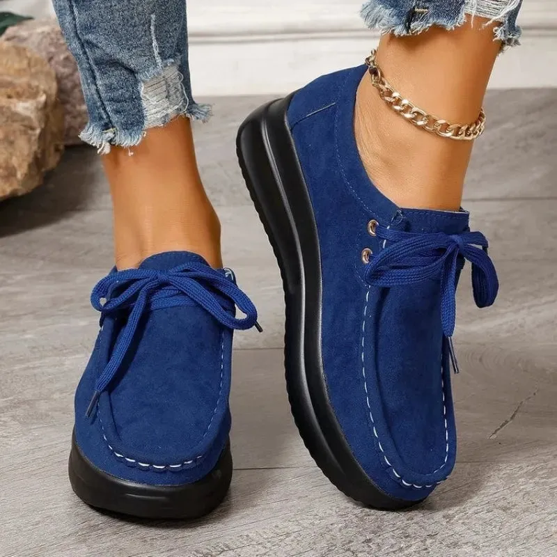 2025 Lace-Up Thick-Soled Casual Shoes
