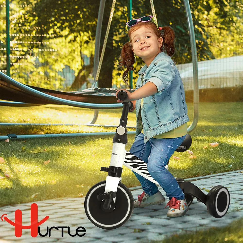 3 In 1 Kid Tricycles/Toddler Bike - Cute Toddler Bike For 10-36 Months Kids W/ Adjustable Seat Height And Removable Pedals