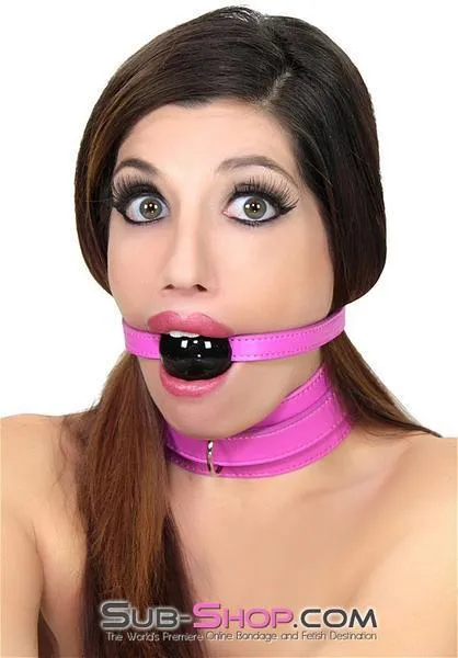 3843RS      Hot Pink Beginner Ball Gag Strap