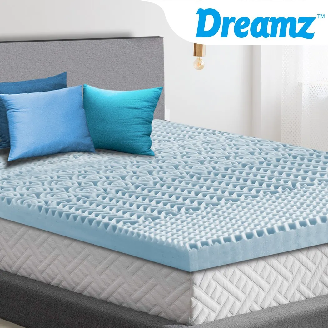 8cm Bedding Cool Gel Memory Foam Bed Mattress Topper Bamboo Cover King