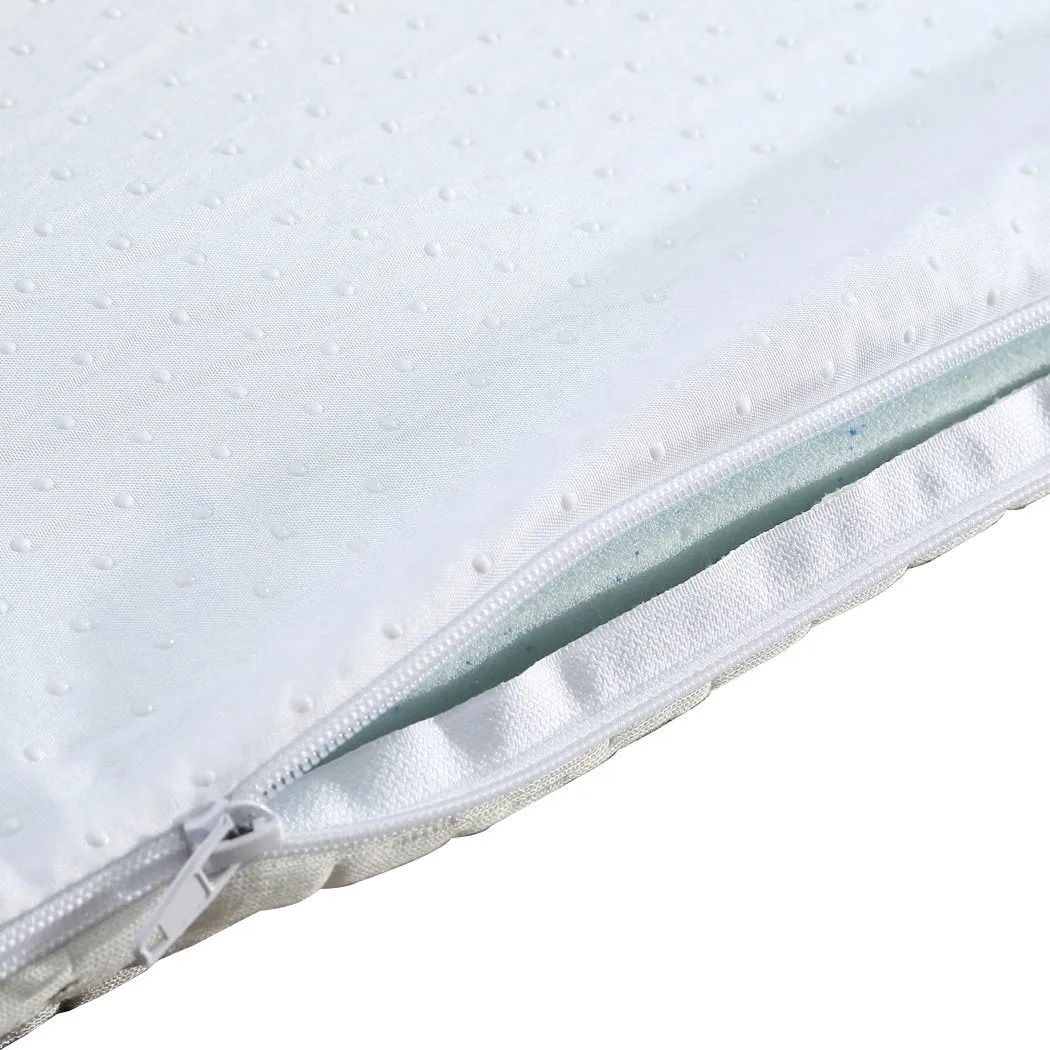 8cm Bedding Cool Gel Memory Foam Bed Mattress Topper Bamboo Cover Queen