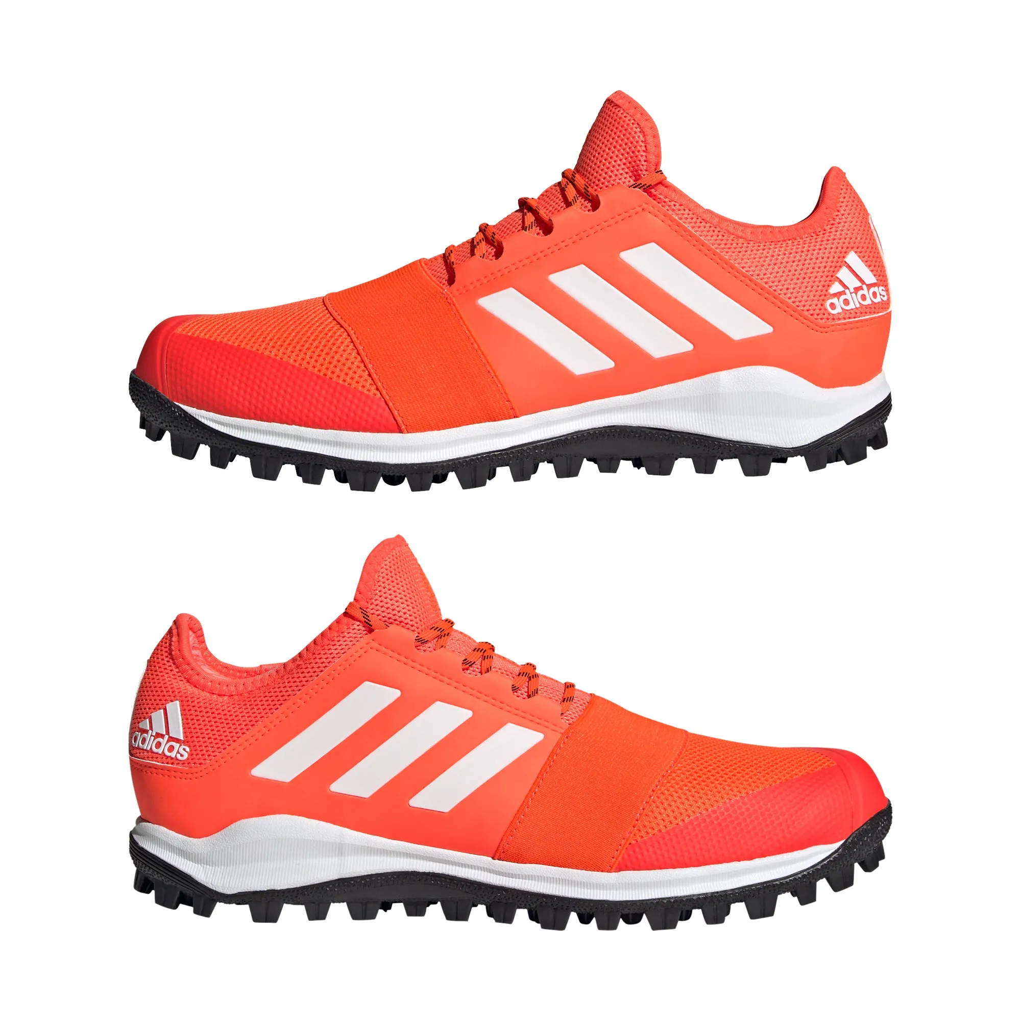 adidas Divox Hockey Shoes - Solar Red (Size 8)