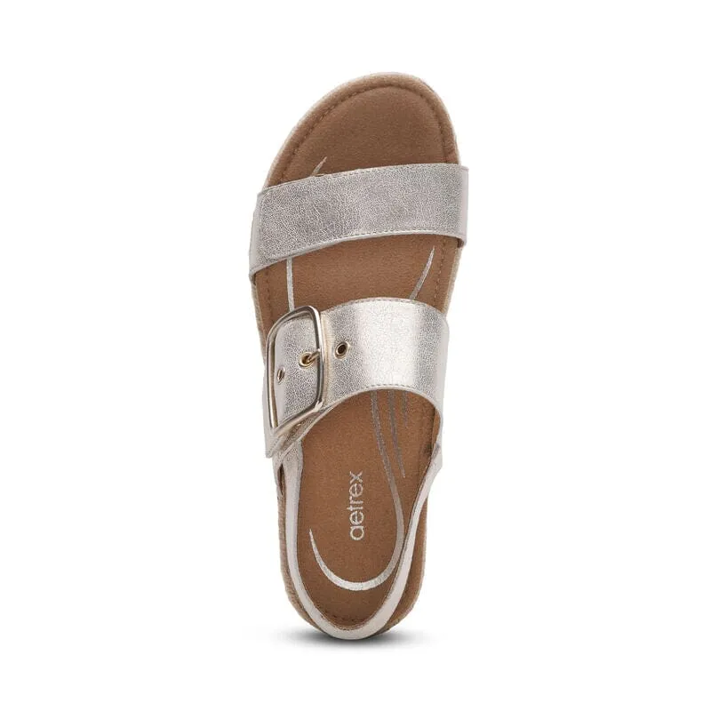 AETREX VANIA ARCH SUPPORT PLATFORM SANDAL WOMEN'S