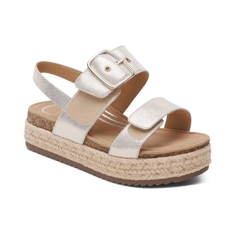 AETREX VANIA ARCH SUPPORT PLATFORM SANDAL WOMEN'S