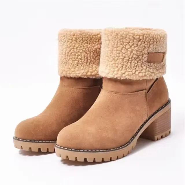 Aisu - Stylish warm leather snow boots