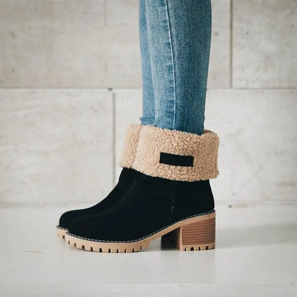 Aisu - Stylish warm leather snow boots