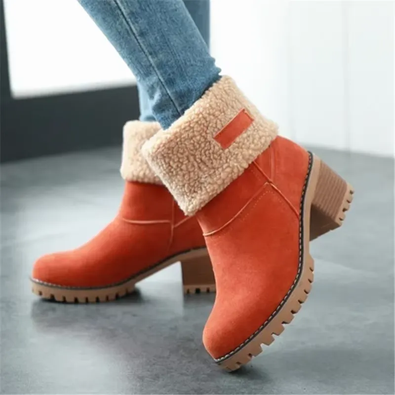 Aisu - Stylish warm leather snow boots