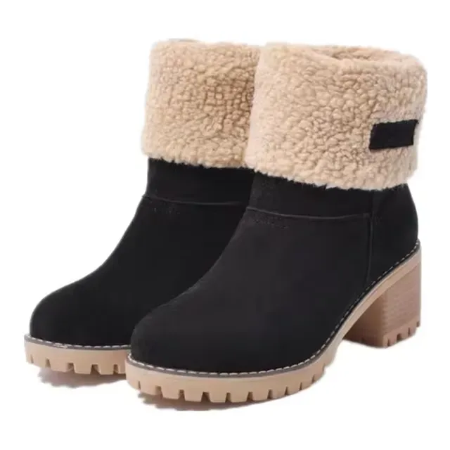 Aisu - Stylish warm leather snow boots