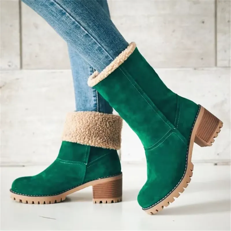 Aisu - Stylish warm leather snow boots