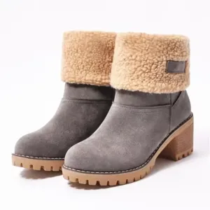 Aisu - Stylish warm leather snow boots