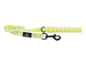 Ancol Soho Nylon Lead 100cm x 19mm - Yellow Check