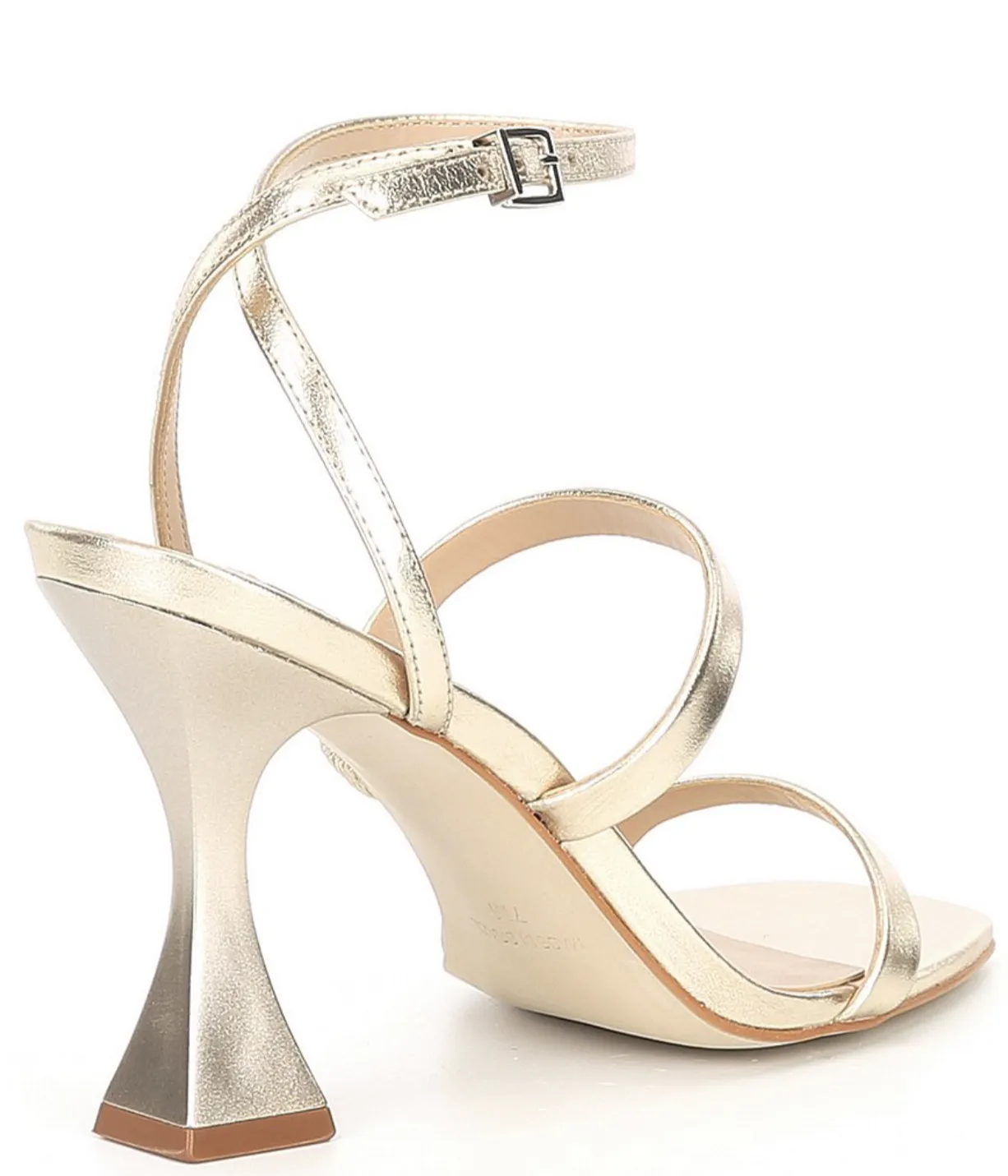Ankle Strap Flare Heel Sandal
