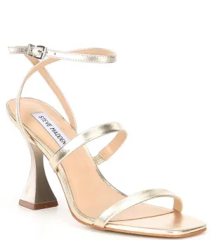 Ankle Strap Flare Heel Sandal