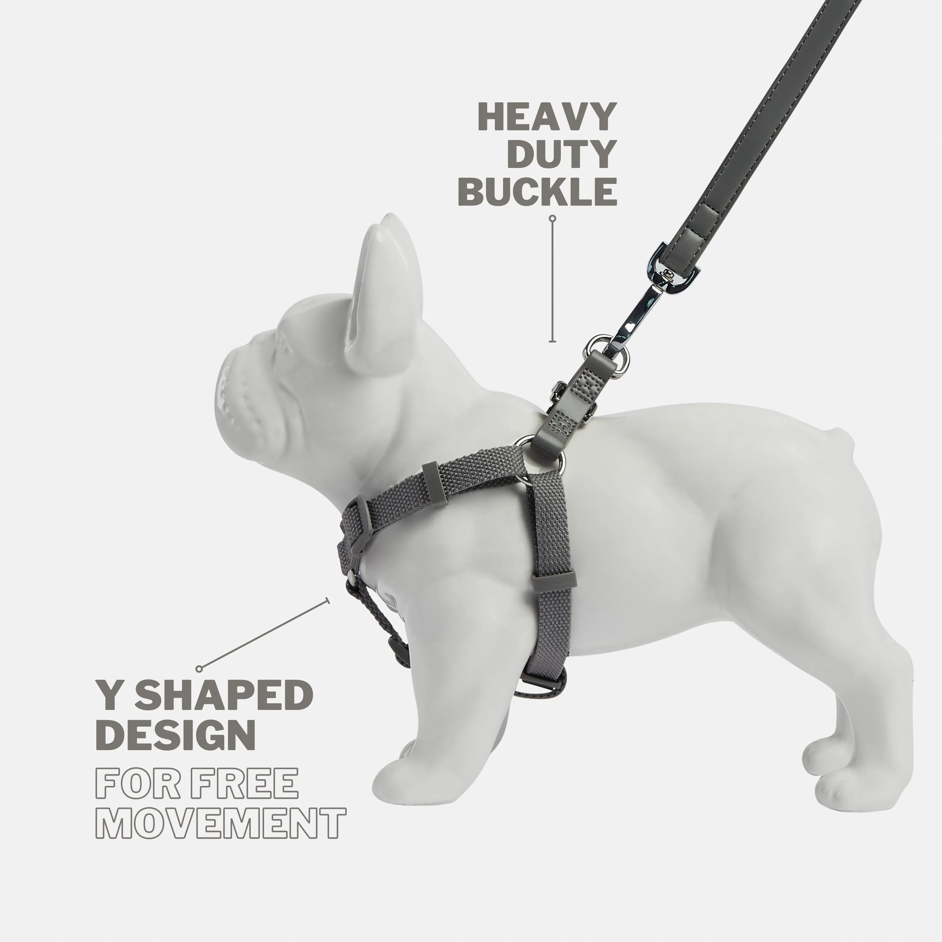 Ash Grey Dog Harness