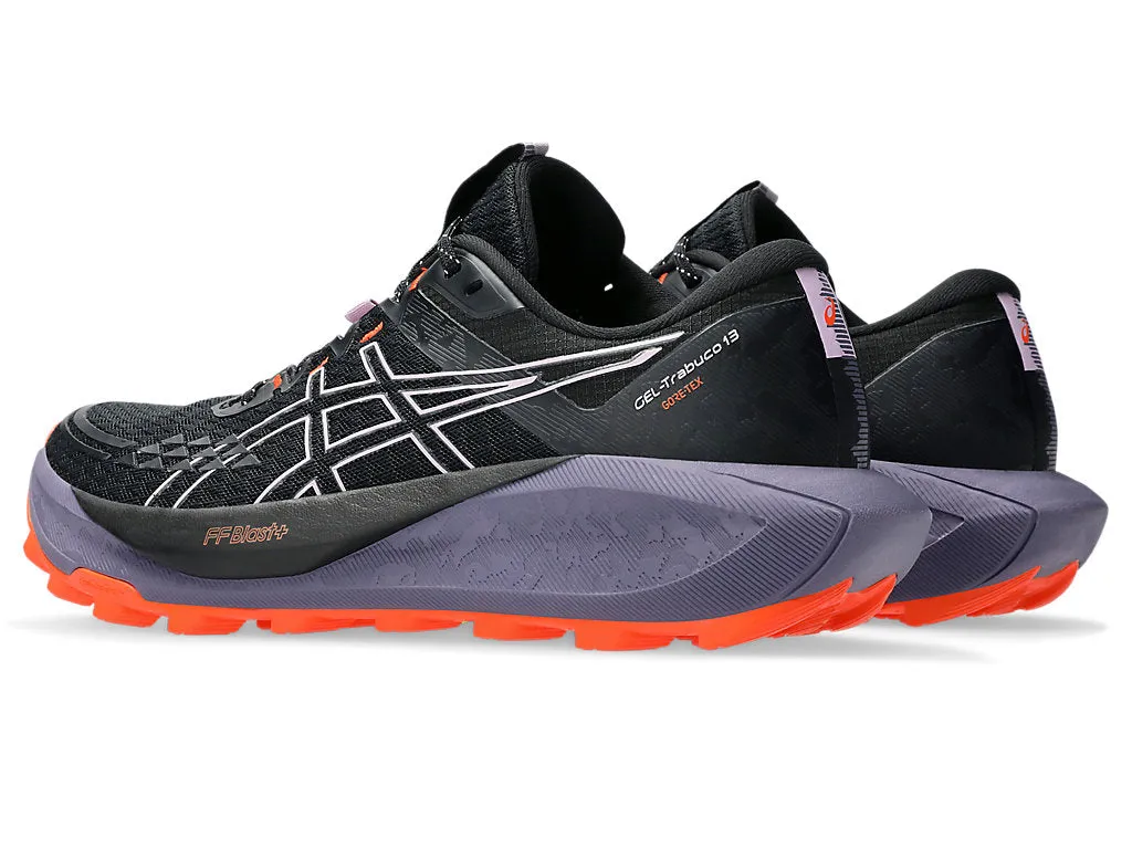 Asics Gel Trabuco 13 GTX (B Width) - Black/Light Ube (Womens)