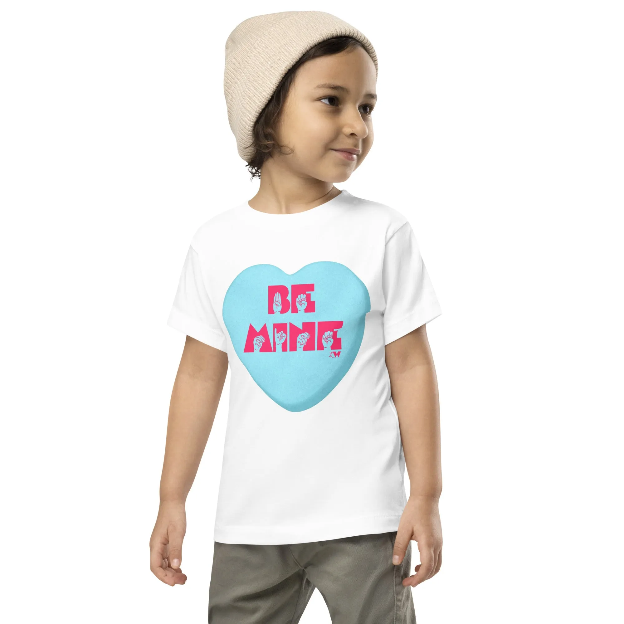 ASL Be Mine (Blue Large) Kids Tee