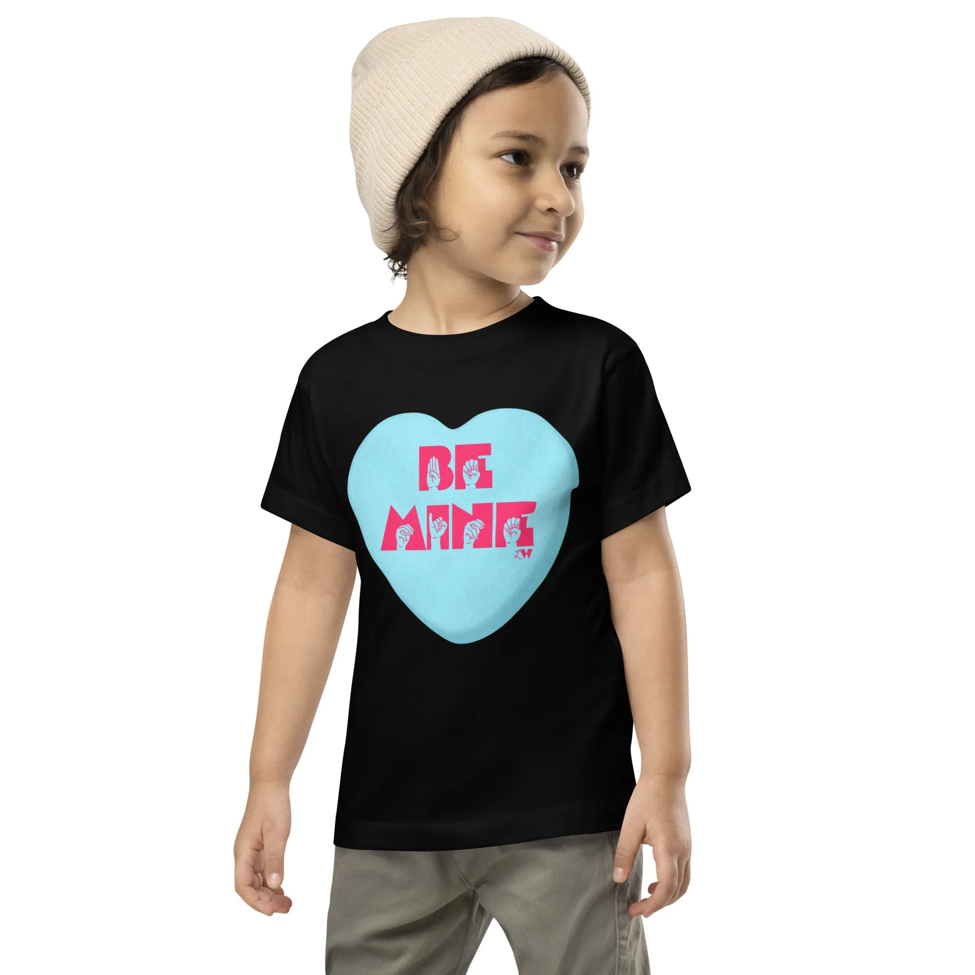 ASL Be Mine (Blue Large) Kids Tee