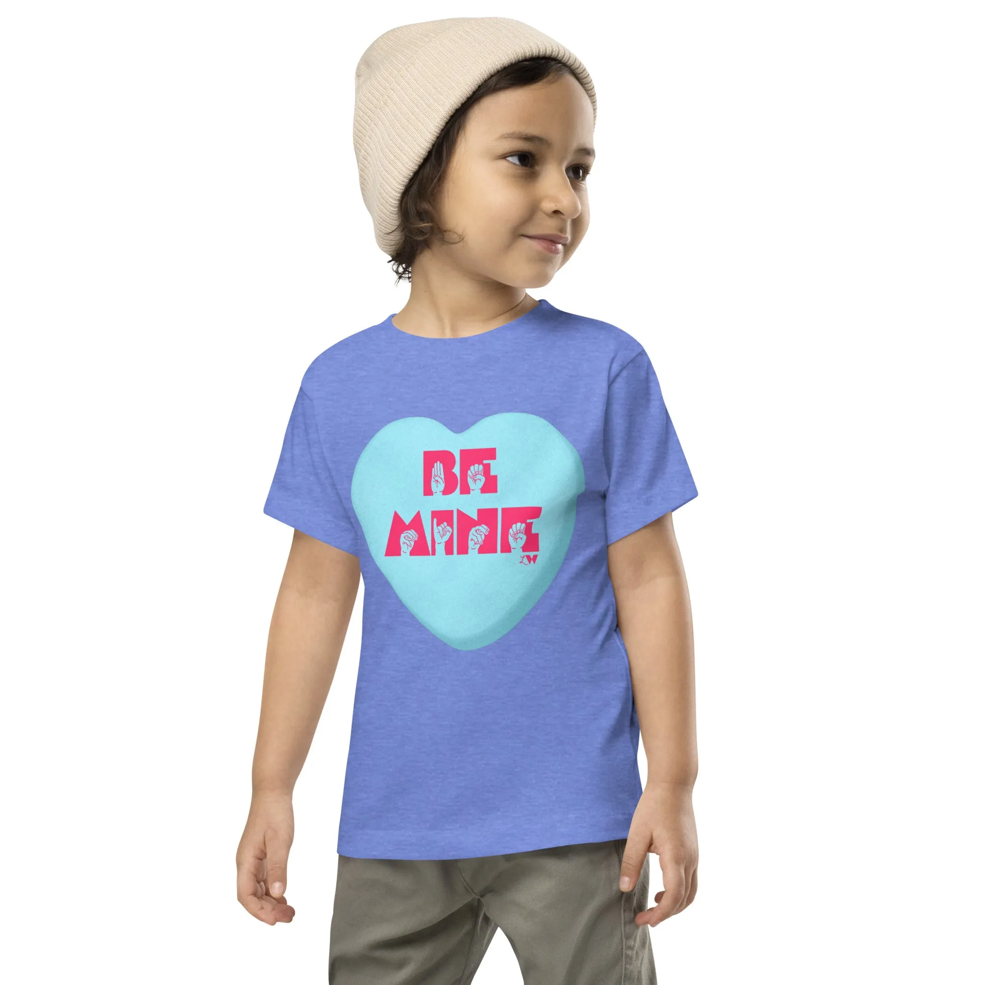 ASL Be Mine (Blue Large) Kids Tee