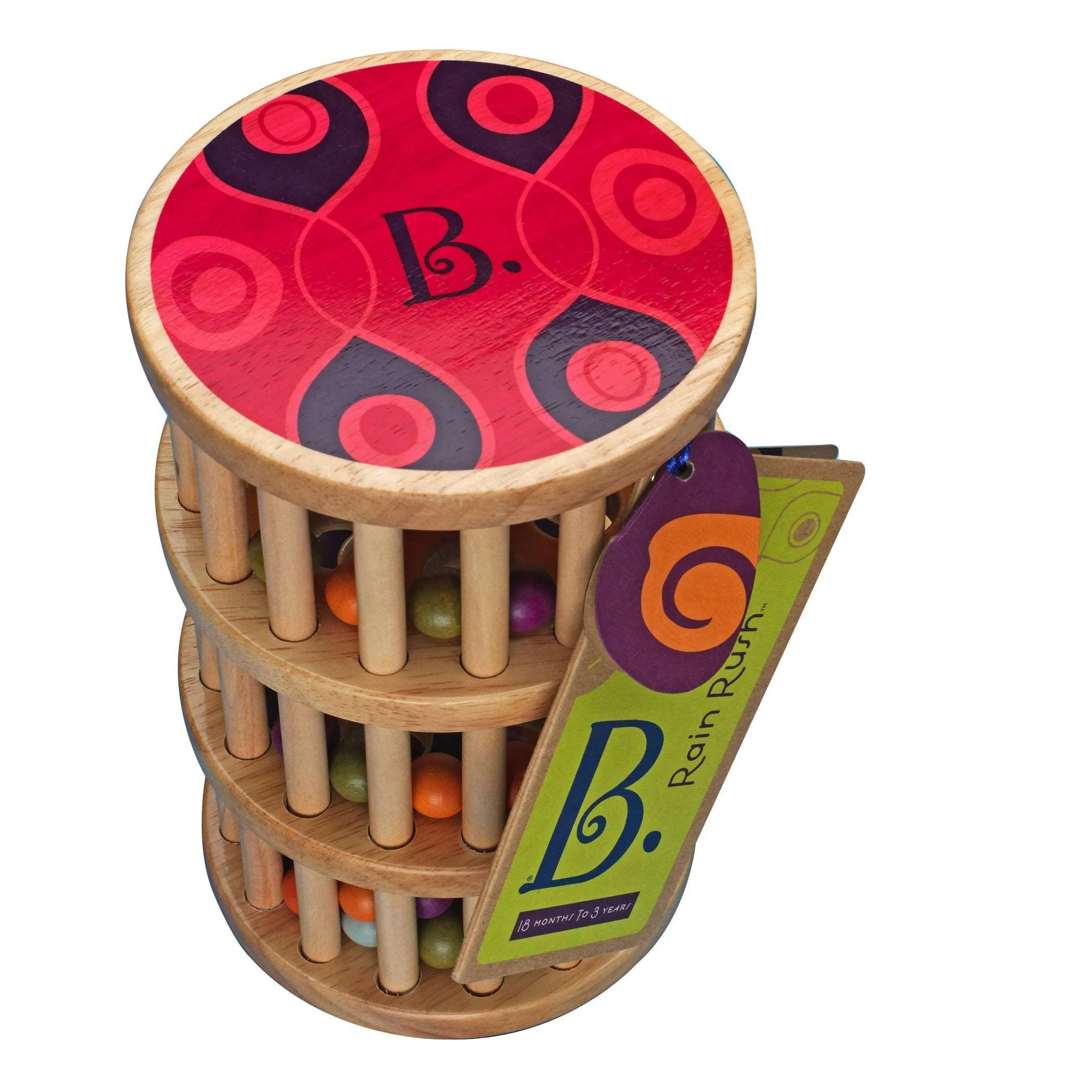 B. A-MAZE Rain Rush Wooden Rolling Bead Maze