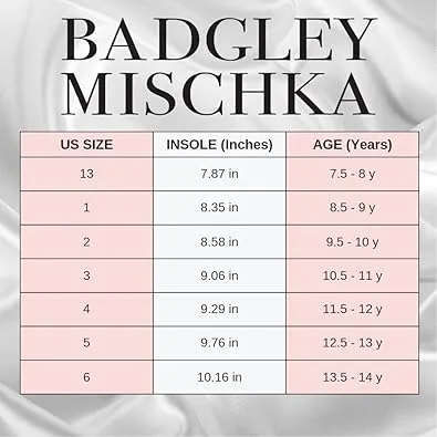 Badgley Mischka Closed Toe Heels for Kids Girls - Block Heel Dress Shoe Pumps with Crystal Frame (Sizes 13-6 Little Kid-Big Kid)