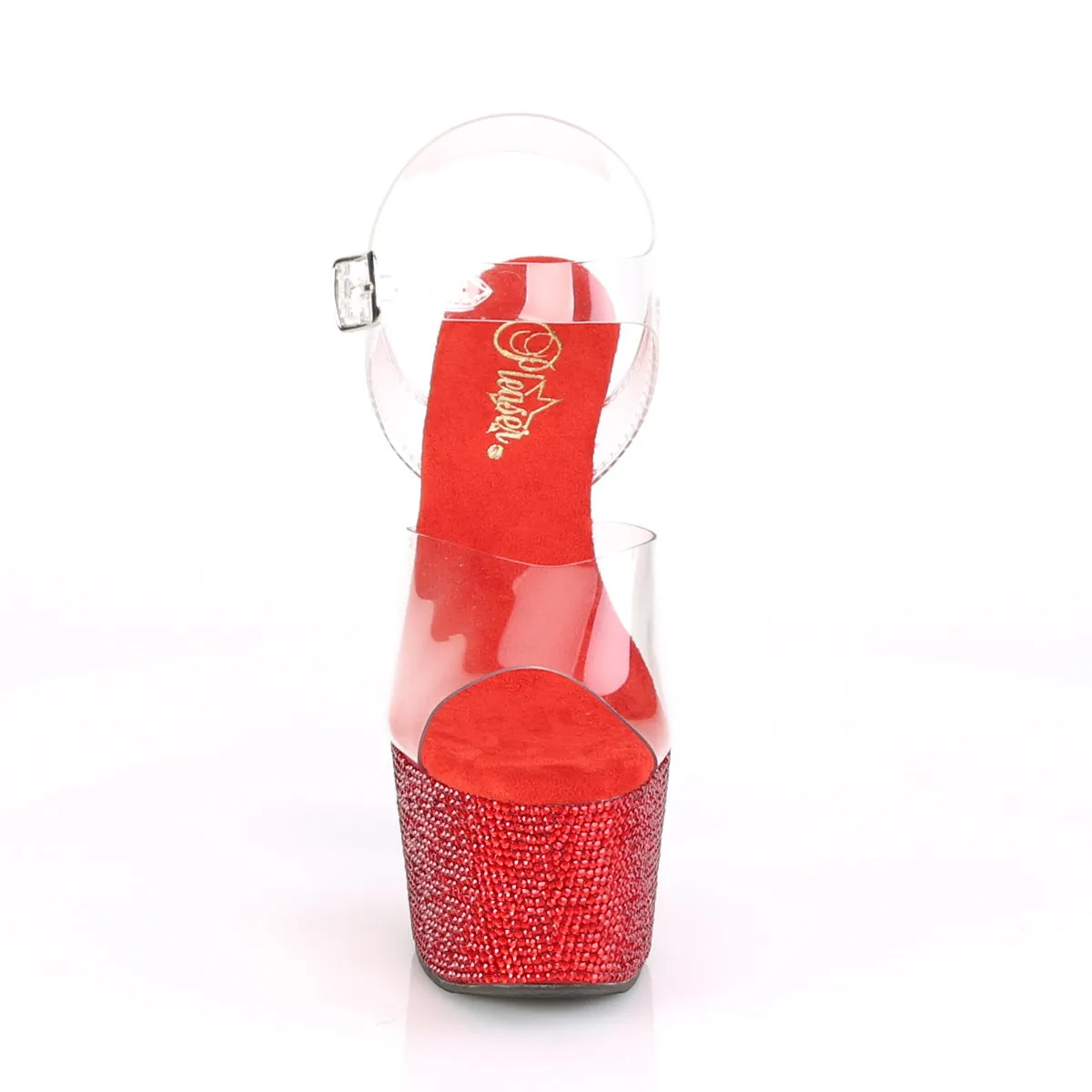 BEJEWELED-708DM  Clear/Red RS