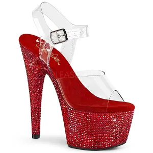 BEJEWELED-708DM  Clear/Red RS