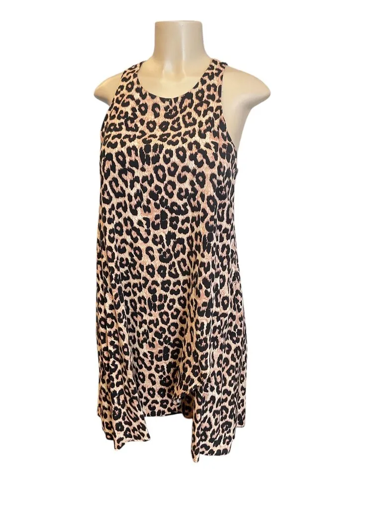 Blue (Med) Rain Printed Dress