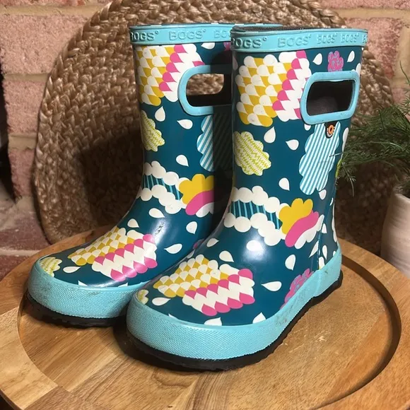Bogs Rain Boots Youth Kids', Clouds size 10