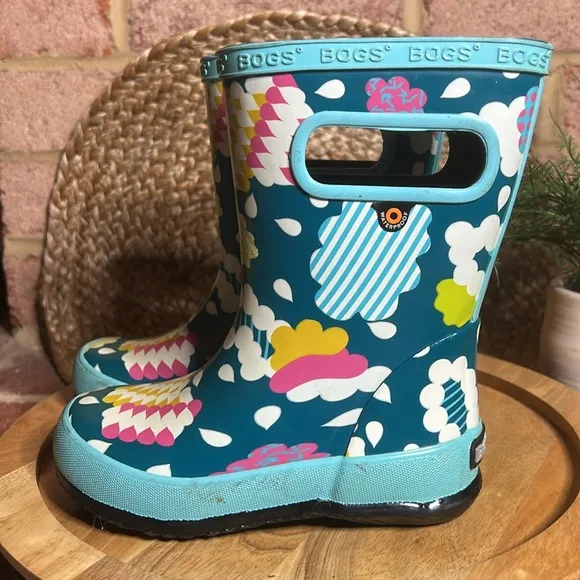 Bogs Rain Boots Youth Kids', Clouds size 10