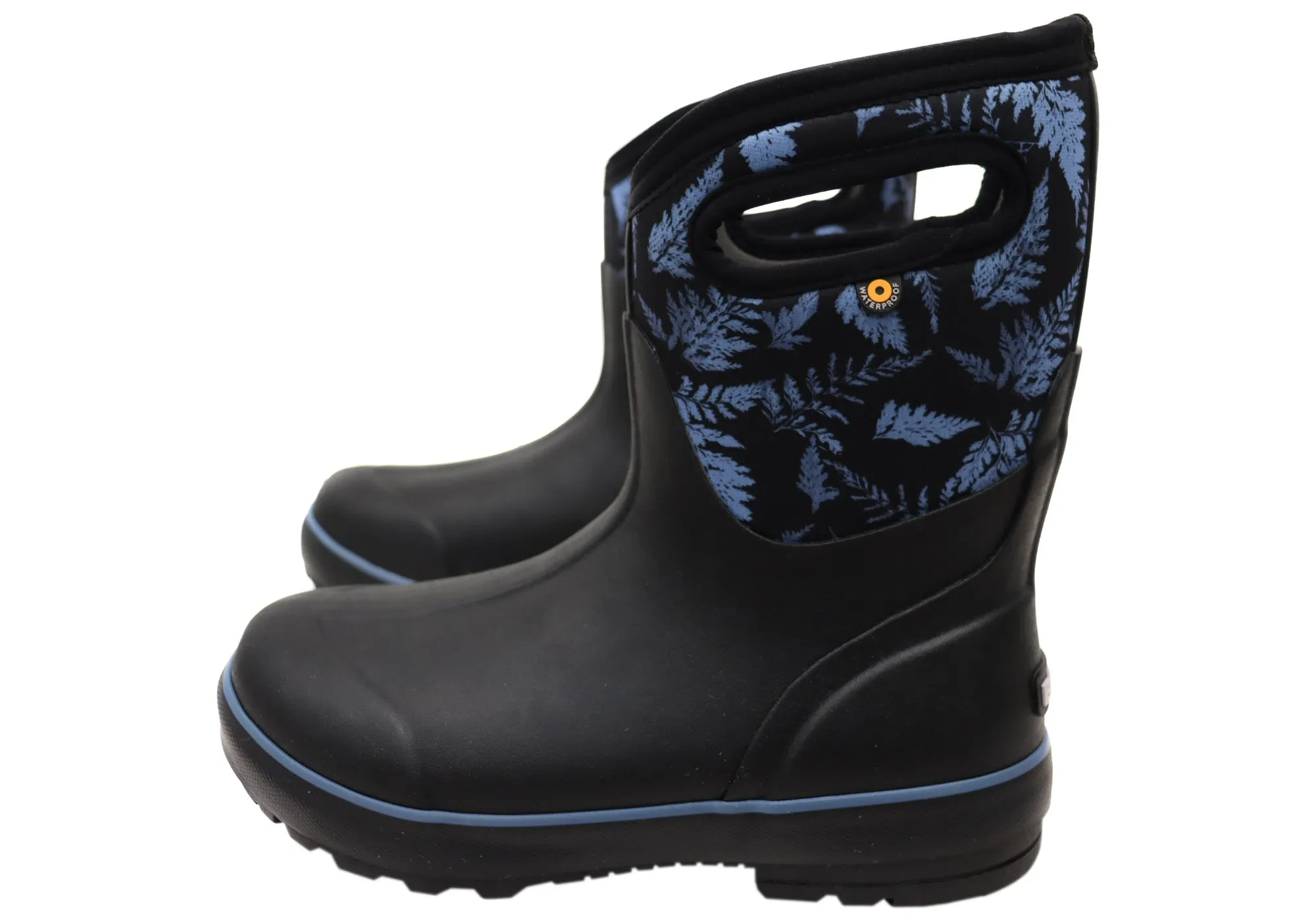 Bogs Womens Comfortable Classic Mid Ferns Waterproof Boots