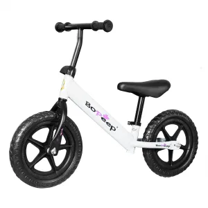 BoPeep Kids Balance Bike Ride On Toys White