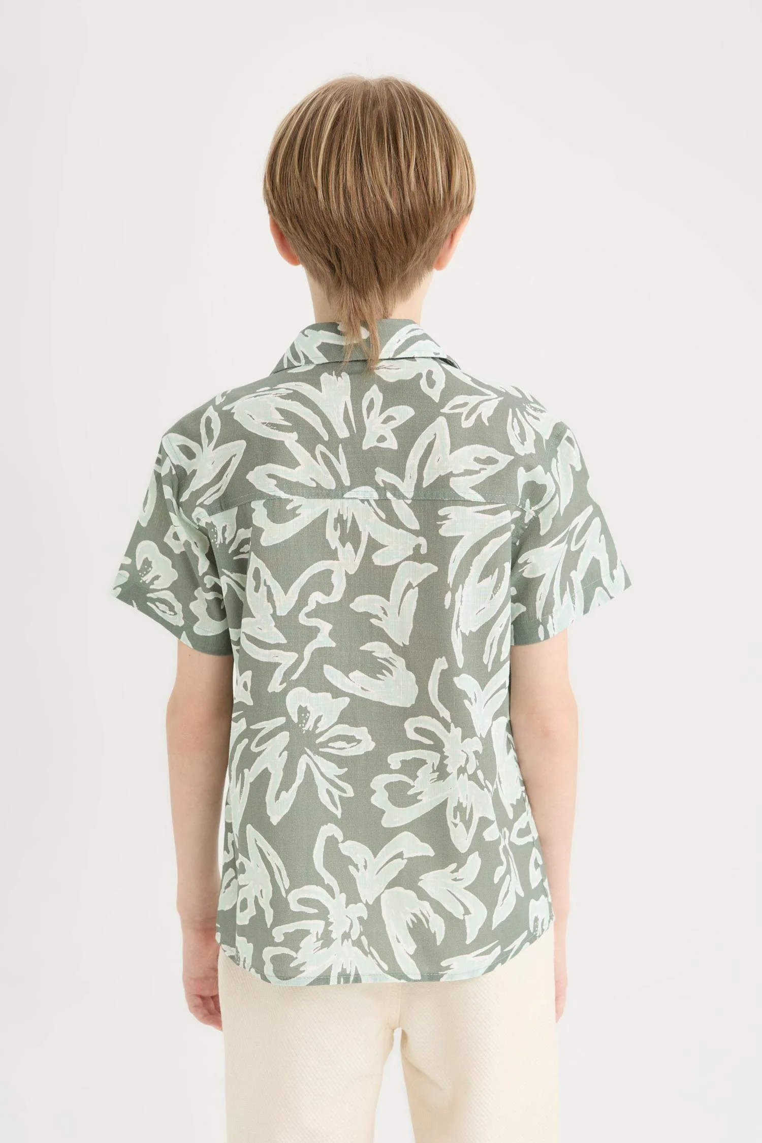 Boy Oversize Fit Polo Neck Short-Sleeve Shirt