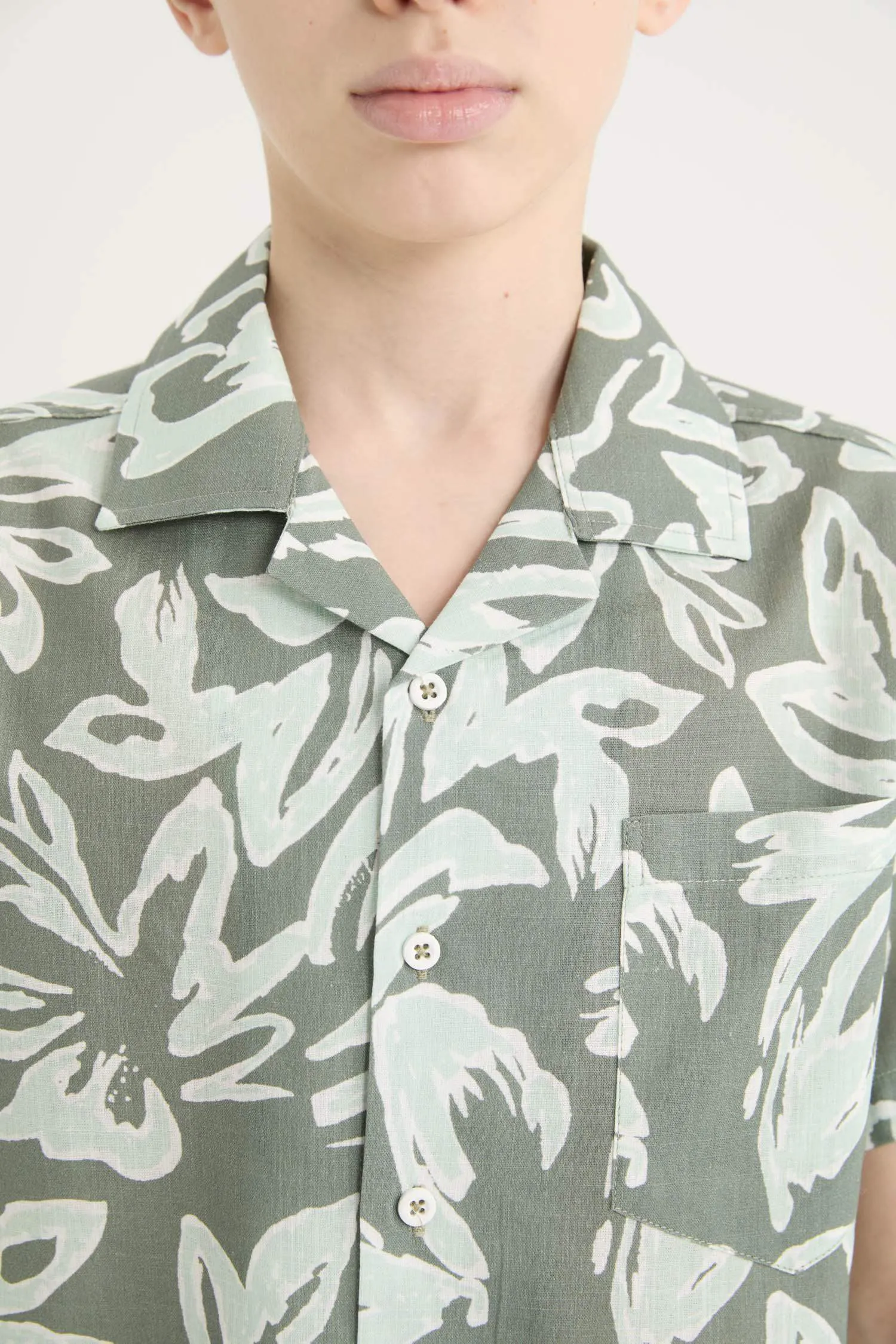 Boy Oversize Fit Polo Neck Short-Sleeve Shirt