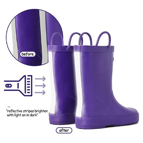 Boy&Girl Rain Boots Waterproof  Purple-KomForme