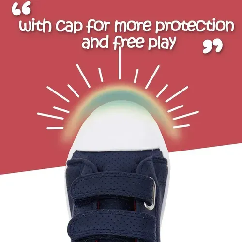 Boys and Girls Toddler Sneakers Navy PU - KKomForme