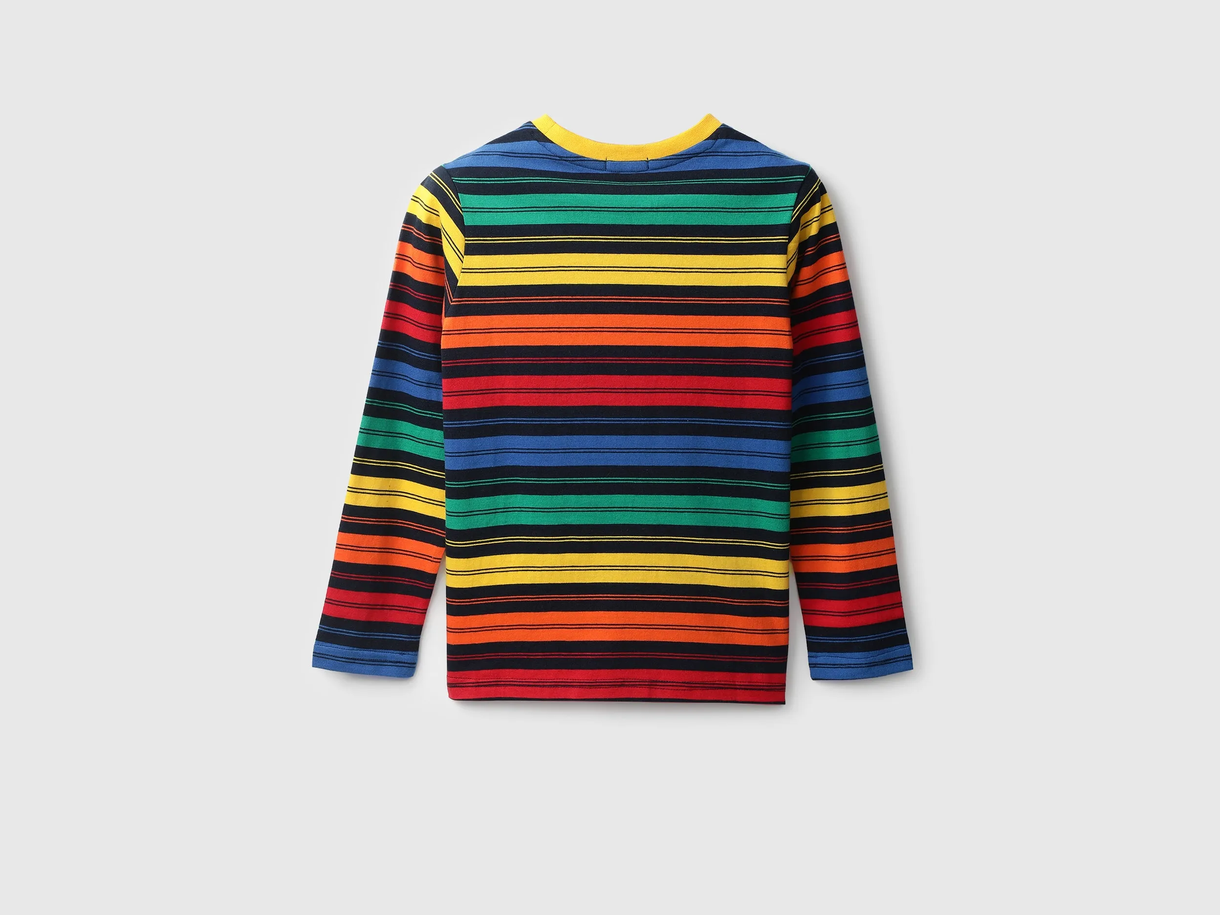 Boys Striped Round Neck T-shirt