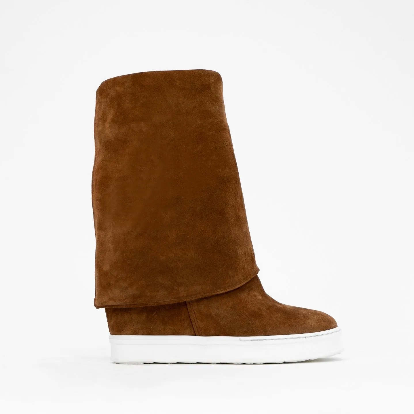Brave Carmel Color Platform Wedge boot