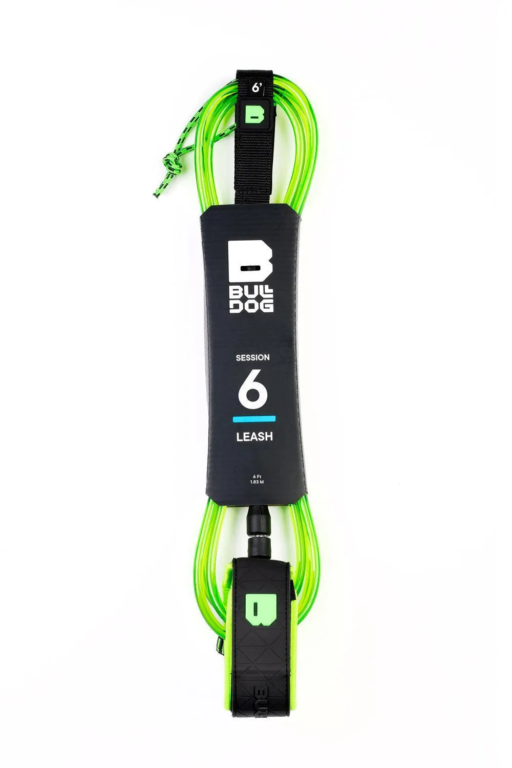 Bulldog 6ft Lime Ankle Surf Leash