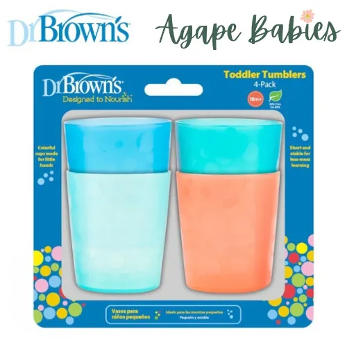 [Bundle of 3] Dr Brown's Toddler Tumblers, 4-Pack