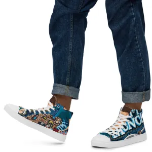 Butt Munch high top canvas shoes