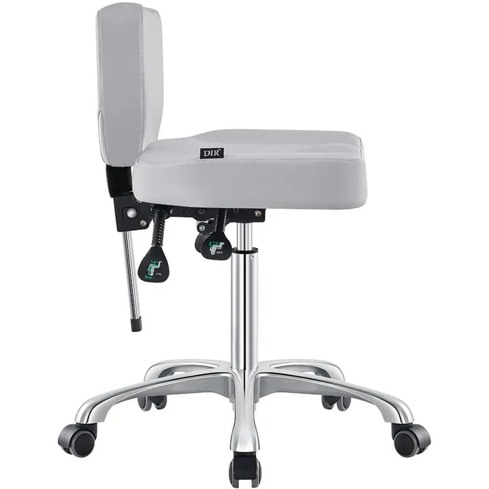 Cadence Medical Stool - LIGHT GREY by DIR Salon Furniture