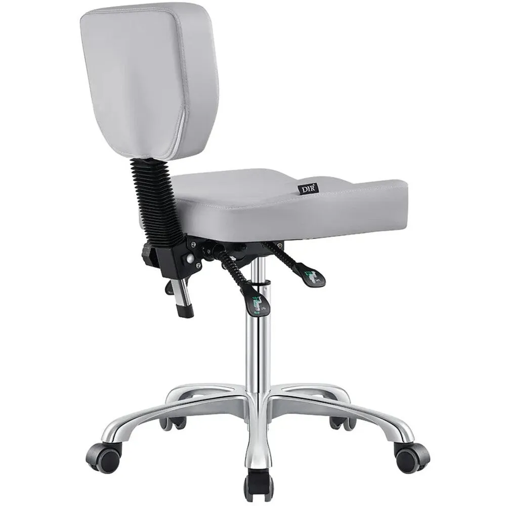 Cadence Medical Stool - LIGHT GREY by DIR Salon Furniture