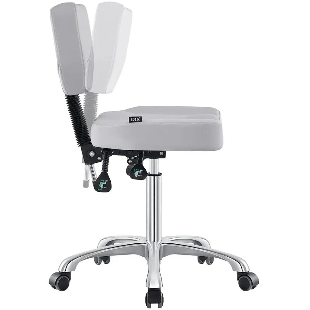 Cadence Medical Stool - LIGHT GREY by DIR Salon Furniture