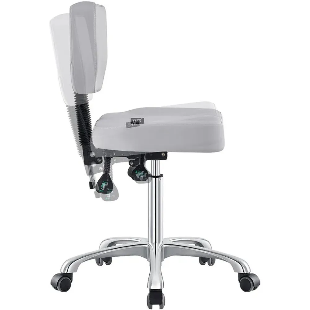 Cadence Medical Stool - LIGHT GREY by DIR Salon Furniture