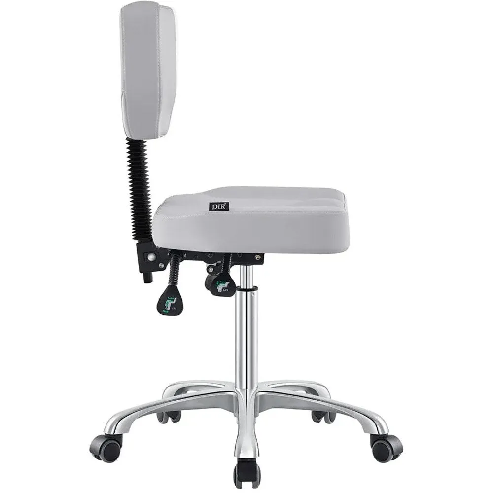 Cadence Medical Stool - LIGHT GREY by DIR Salon Furniture