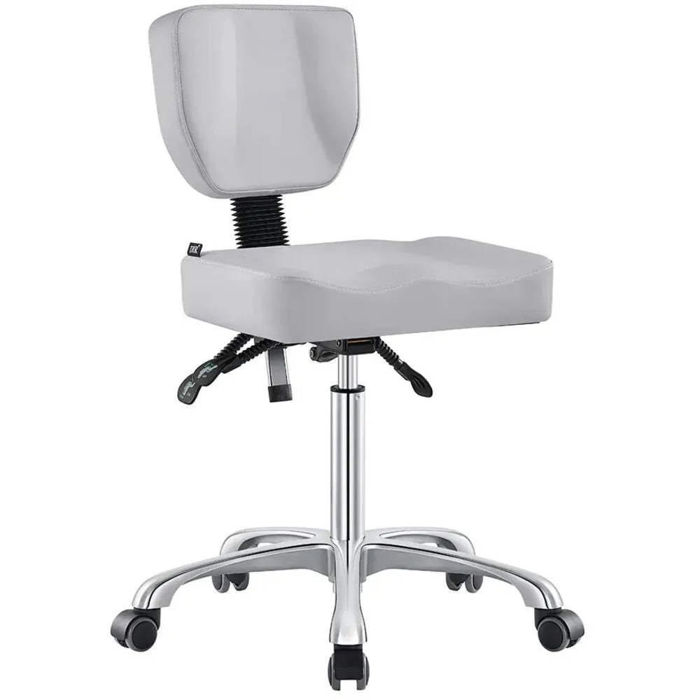 Cadence Medical Stool - LIGHT GREY by DIR Salon Furniture