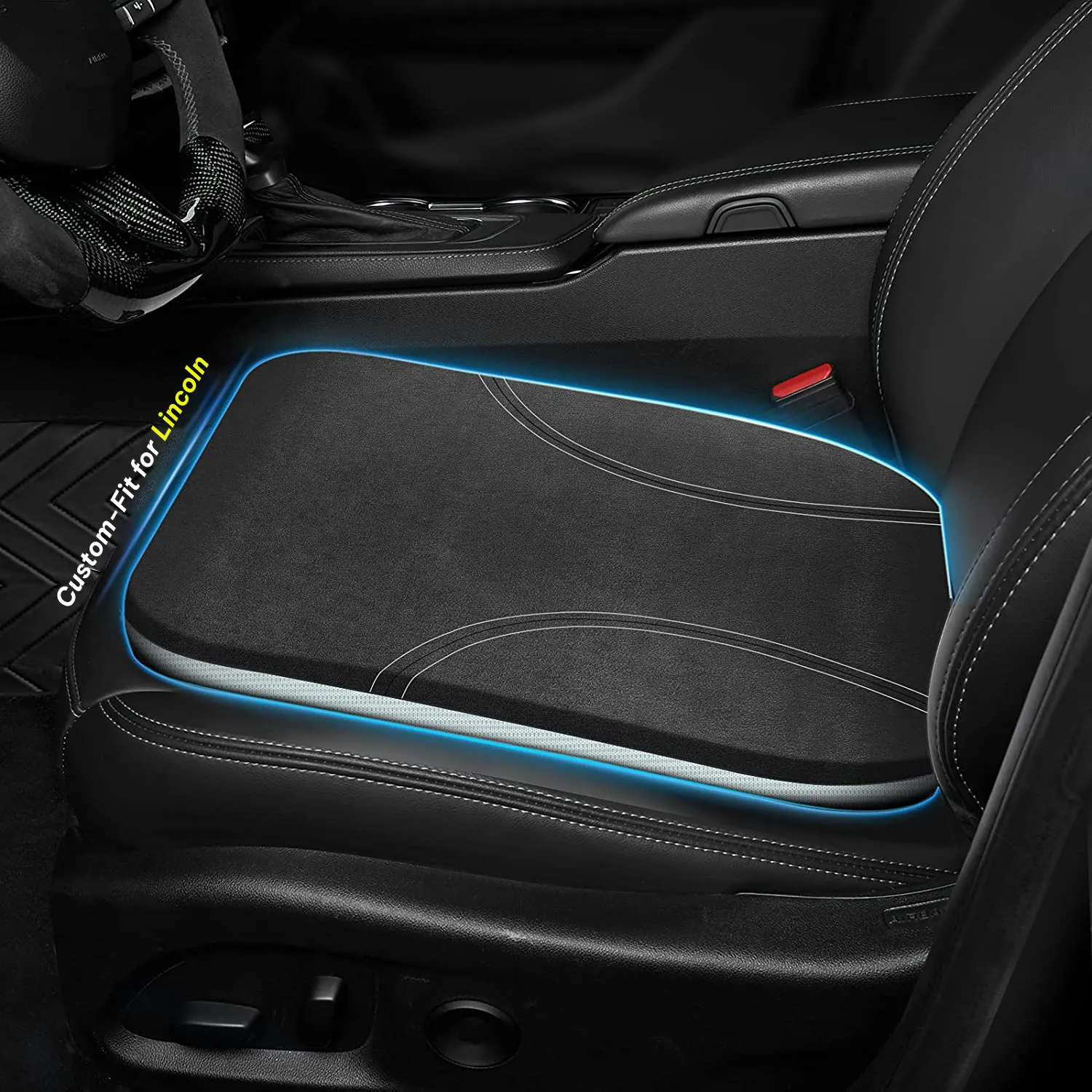 Car Seat Cushion, Custom Fit For Car, Car Memory Foam Seat Cushion, Heightening Seat Cushion, Seat Cushion for Car and Office Chair WALI224